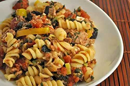 Mediterranean Tuna Pasta; the secret to peeling hard-boiled eggs