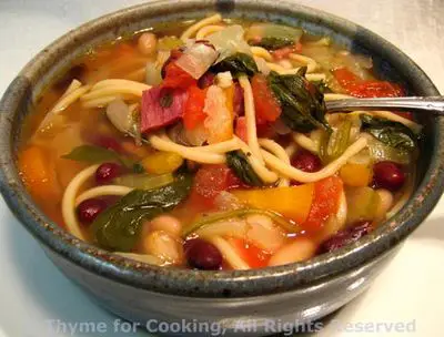 Minestrone; Snow? Menu of the Week