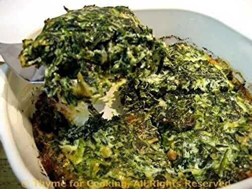 Mock Spinach Soufflé; La Félibrée