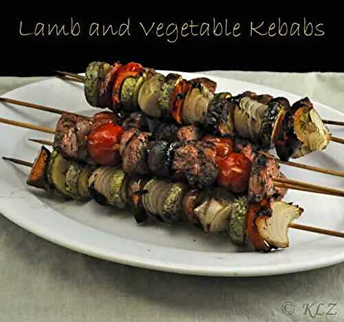 Moroccan Lamb and Vegetable Kebabs, perspective