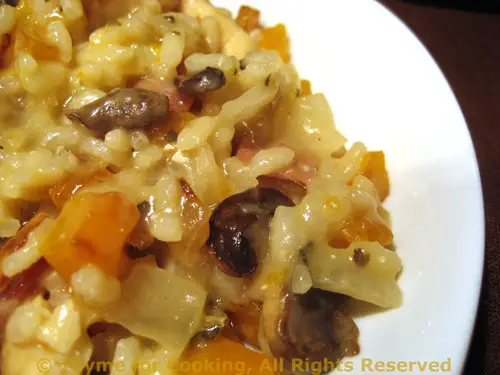 Mushroom and Butternut Squash Risotto; Getting ready for winter