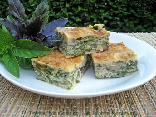 Mushroom, Chard and Cheese Bars; the update