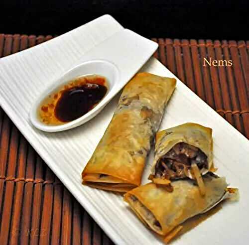 Mushroom Nems or Spring Rolls, Happy St. Patrick's Day