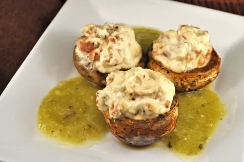 Mushrooms Stuffed with Mascarpone and Bacon, my cookbooks