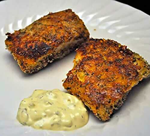 Oven Fried Cod with Tartar Sauce; 45,000 dill seeds
