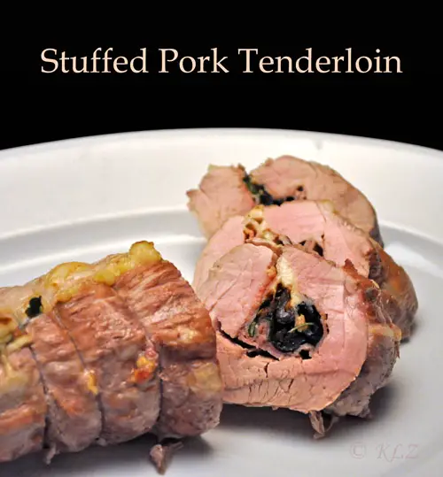 Parsley and Olive Stuffed Pork Tenderloin