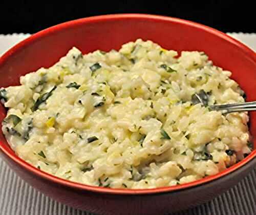 Parsley Risotto; cooking ahead and an update
