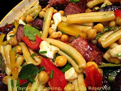 Pasta Salad with Sausage and Chickpeas; Notes from "She who has been replaced"