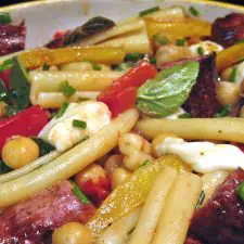 Pasta Salad with Sausage & Chickpeas