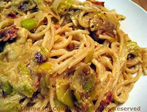 Pasta with Bacon and Leeks; Shopping