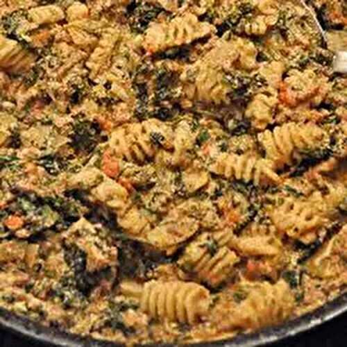 Pasta with Beef, Spinach and Ricotta