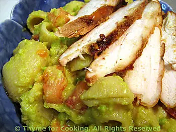 Pasta with Fresh Avocado Sauce; Must Adjust Marriage.... Life it Still different