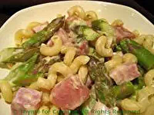Pasta with Ham and Asparagus; Captive of the French Medical System