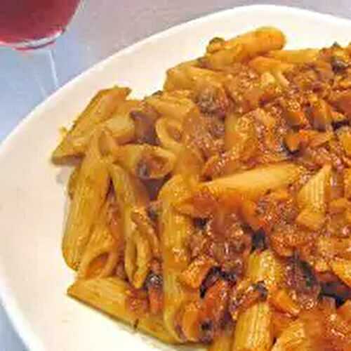 Pasta with Mushroom Sauce