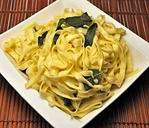 Pasta with Sage, Olive Oil and Parmesan; summer fun