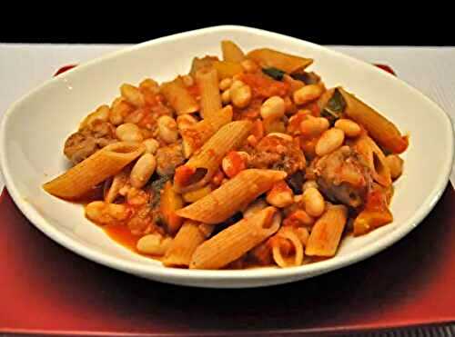 Pasta with Sausage, Sage and Beans; memories