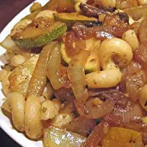 Pasta with Zucchini & Mushrooms