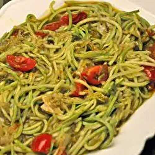 Pesto Zucchini Noodles