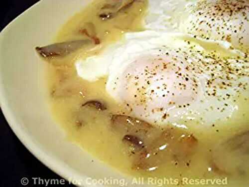 Poached Eggs in White Wine and Mushroom Sauce; 10 Laws of the Internet (only 3)