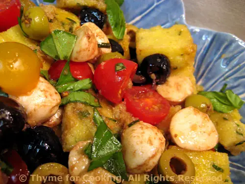 Polenta Salad; It's a Toddler Tender! and The Weekly Menu