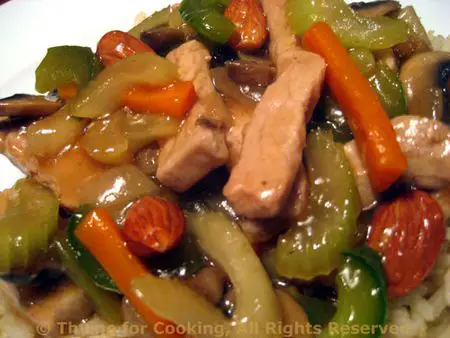 Pork Amandine; Never piss off a chef