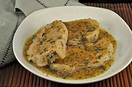 Pork Chops with Maple Syrup and Mustard; the Hostess Gift