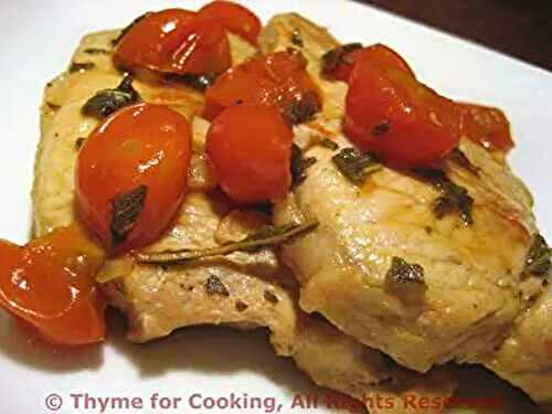 Pork Chops with Tomato and Sage; Heat, Glorious Heat!