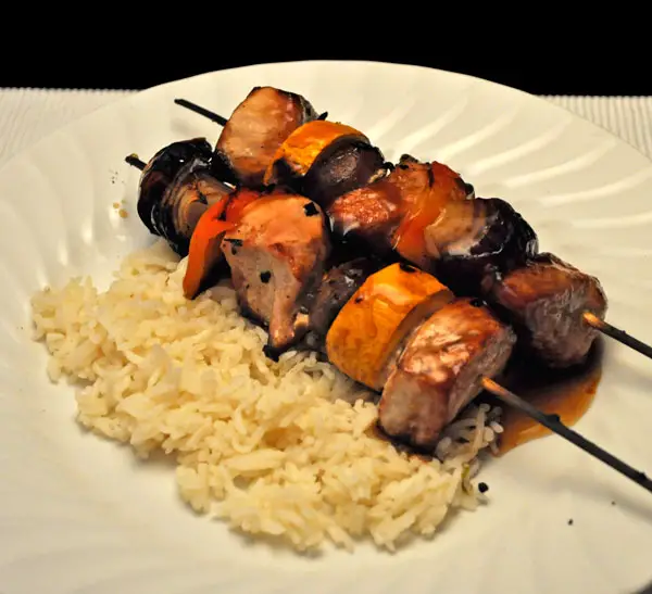 Pork Kebabs, Yakitori-style, life's a beach