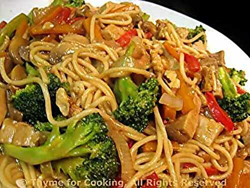 Pork Lo Mein; Menu of the Week
