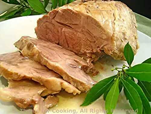 Pork Loin Braised with Bay Leaves; how much meat?