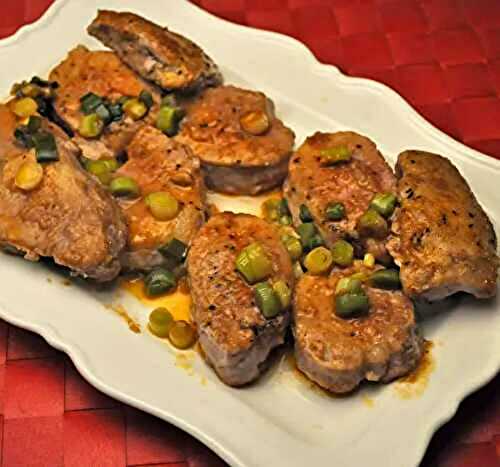 Pork Medallions with Green Garlic; stuff