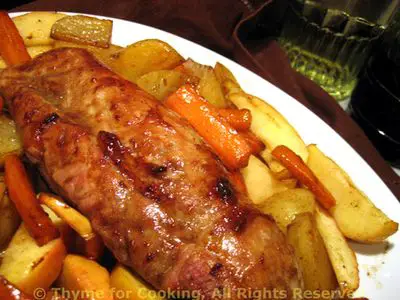 Pork Tenderloin with Potatoes, Apples and Carrots; The Furnace, part deux