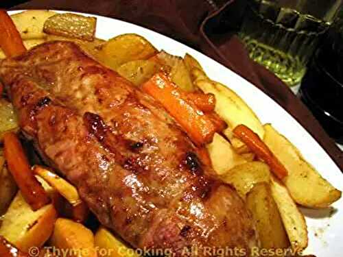 Pork Tenderloin with Potatoes, Apples and Carrots; The Furnace, part deux
