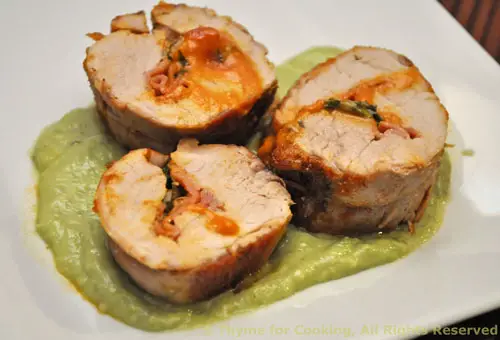 Pork Tenderloin with Prosciutto and Pesto Rosso; the update