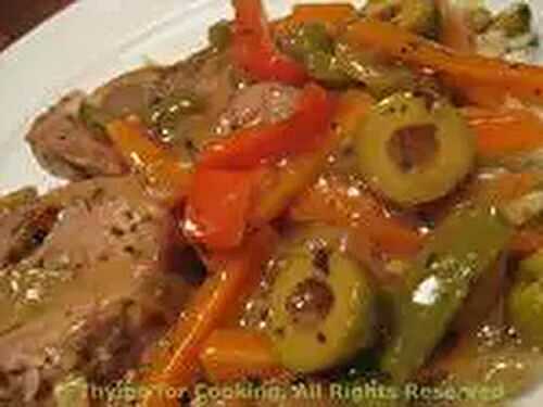 Pork with Peppers and Olives; the importance of the "C" drive