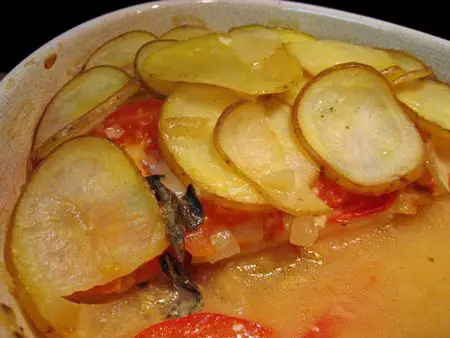 Potato and Tomato Gratin