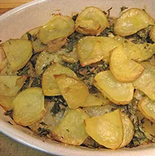 Potato Gratin with Herbs and Garlic, from 'The Two Fat Ladies'