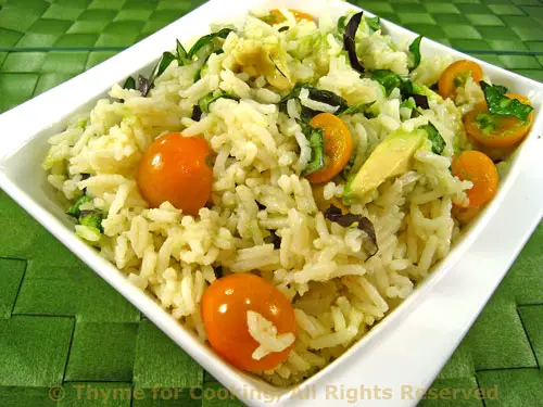 Preserving Herbs; Using summer's herbs in winter, Summer Basmati Pilaf