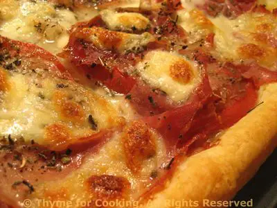 Puff Pastry Pizza with Prosciutto; the weekly shopping