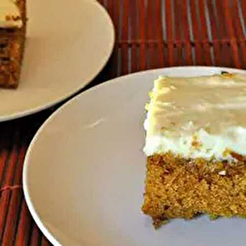 Pumpkin Cake, Cream Cheese Frosting