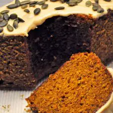 Pumpkin Cake with Maple Browned Butter Frosting