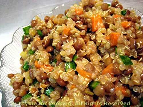 Quinoa Pilaf and Lentil Salad; House Hunting Hints