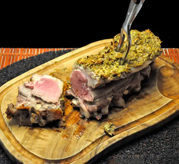 Rack of Lamb with Herb Mustard Herb Crust, 3 ingredient recipes