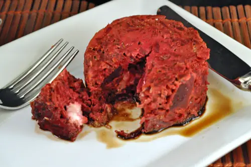 Red Beet and Goat Cheese Timbales