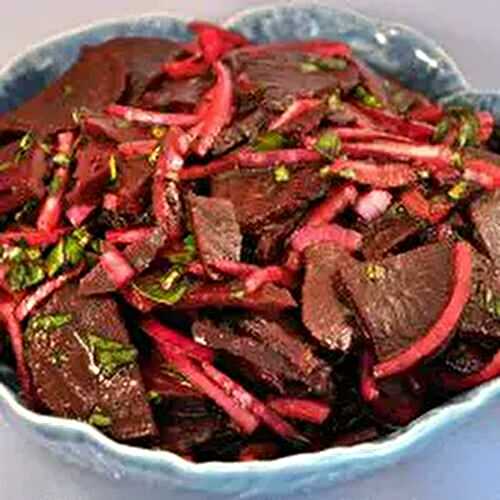 Red Beet & Onion Salad, Moroccan Style