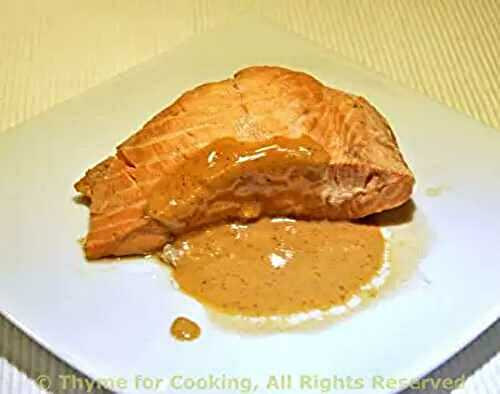 Red-Cooked Salmon with Peanut Sauce
