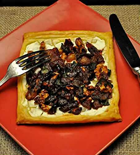 Red Onion, Walnut and Goat Cheese Tart, would you want this in your house?