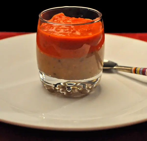 Red Pepper and White Bean Verrine