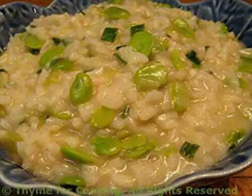 Risotto with Fresh Fava (Broad) Beans