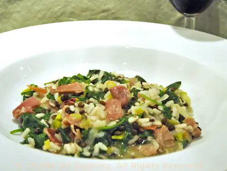 Risotto with Lentils and Spinach